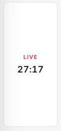 Live presentation timer