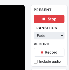 Present and record controls